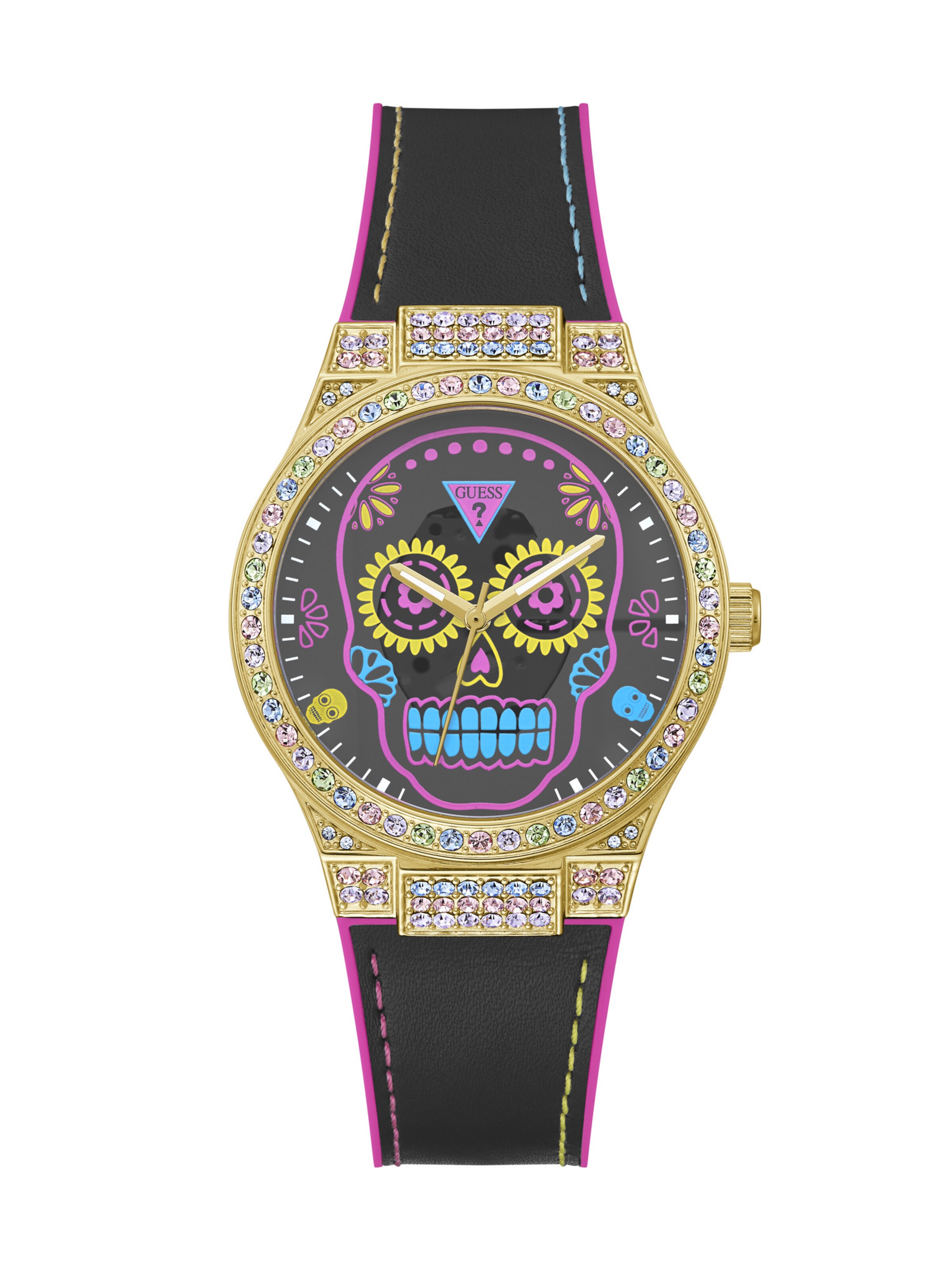 Orologio analogico 'Calaverta' di GUESS in nero: frontale