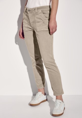 STREET ONE Skinny Jeans in Beige: Vorderseite