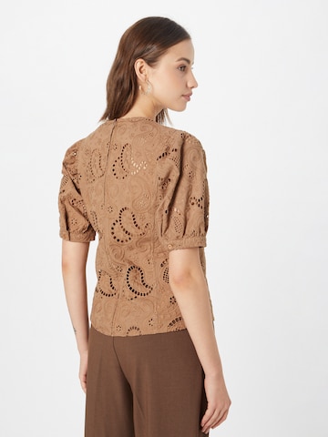 Birgitte Herskind - Blusa 'Ida' en marrón