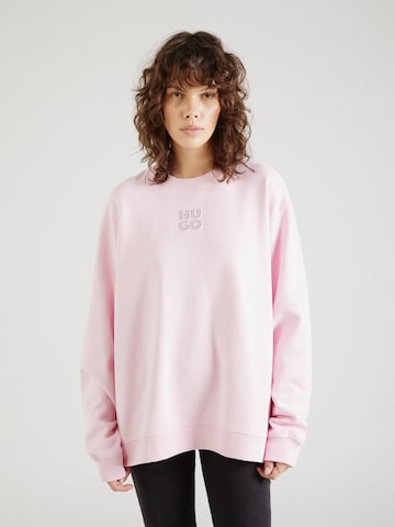 HUGO Red Sweatshirt i rosa: forside