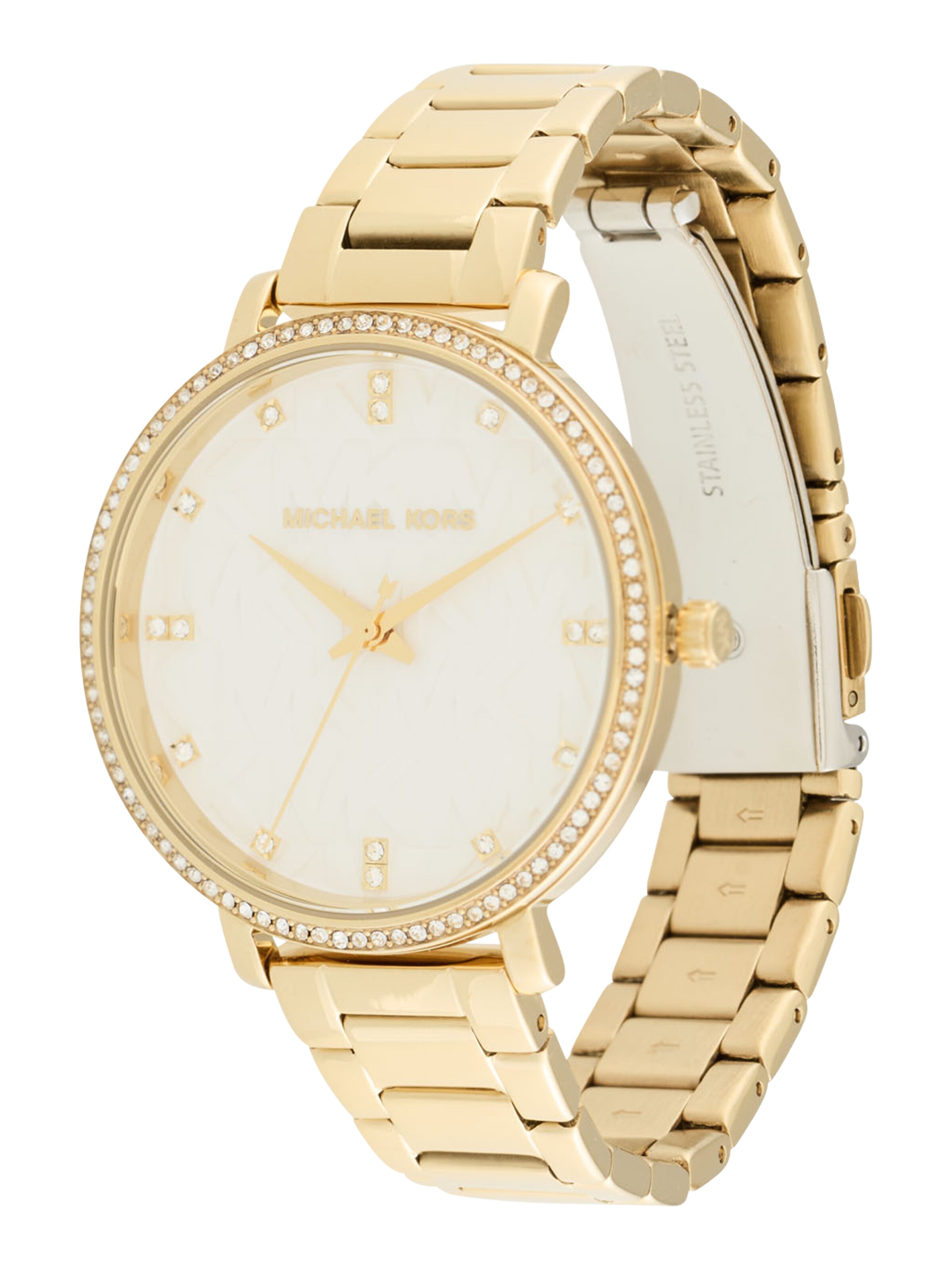 MICHAEL Michael Kors Аналоговые часы 'LEXINGTON' в Золотой: спереди