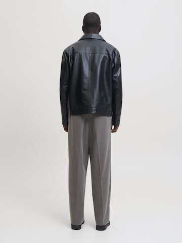 JACK & JONES Wide Leg Bukser med fals 'JPSTBill' i grå