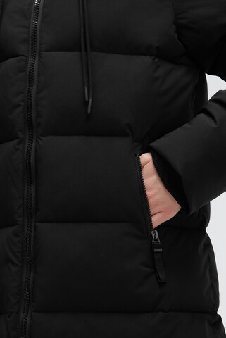 Soccx Stepp-Parka mit hochgeschlossener Kapuze in Schwarz