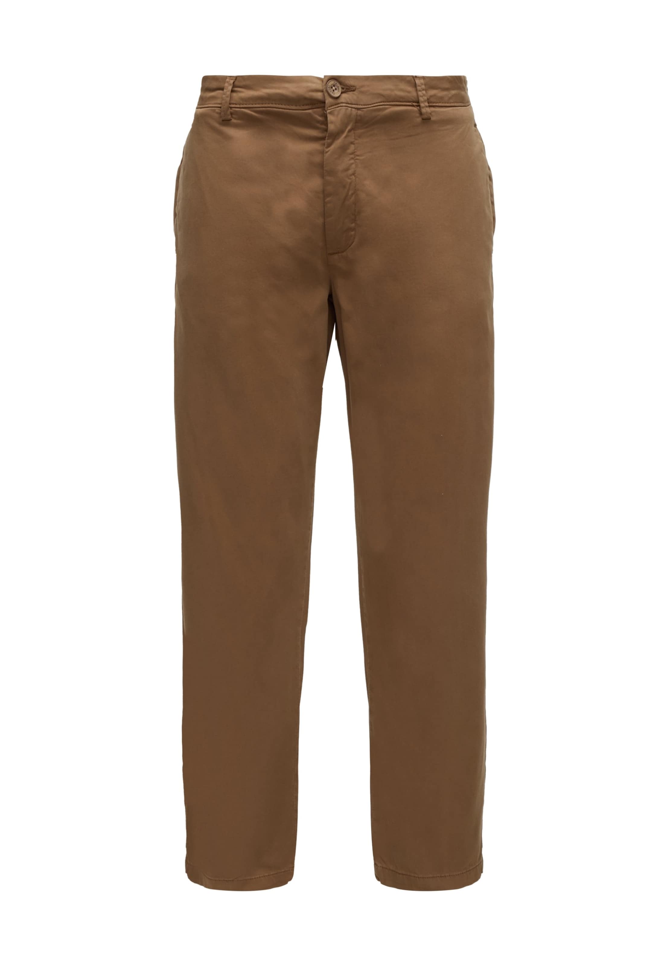 Casual Friday Loosefit Chinobyxa 'CFPepe' i brun: framsida