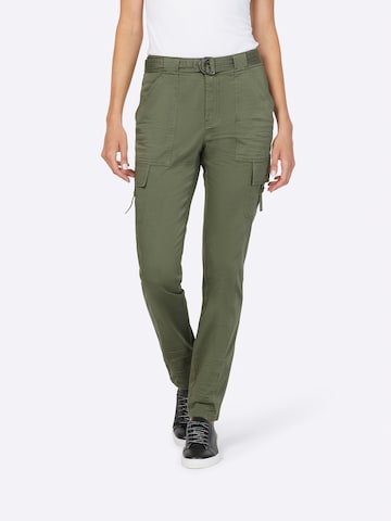 heine Regular Cargo trousers in Green: front