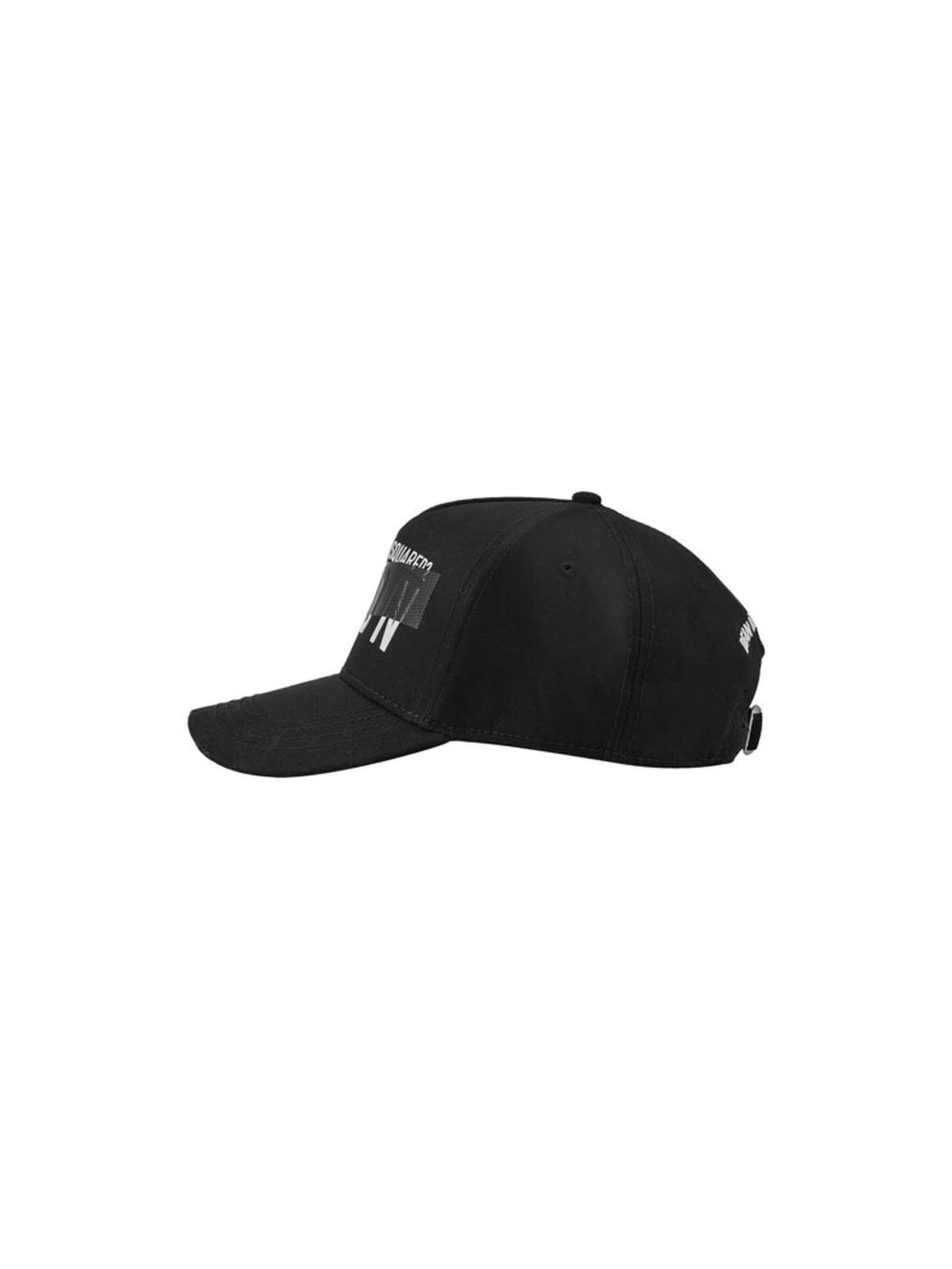 DSQUARED2 Cap 'Dsquared2 Be ICON Baseball Cap Schwarz Unisex' in Black