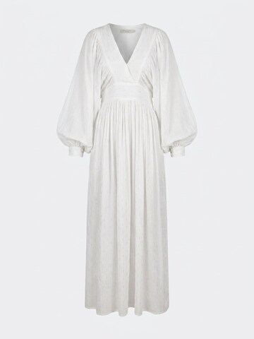 Miss June Dress 'Robe Longue Angie' in White: front