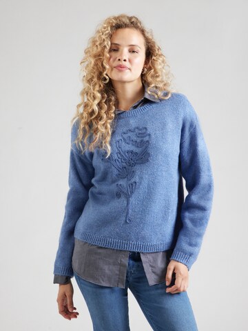 MORE & MORE Sweater in Blue: front