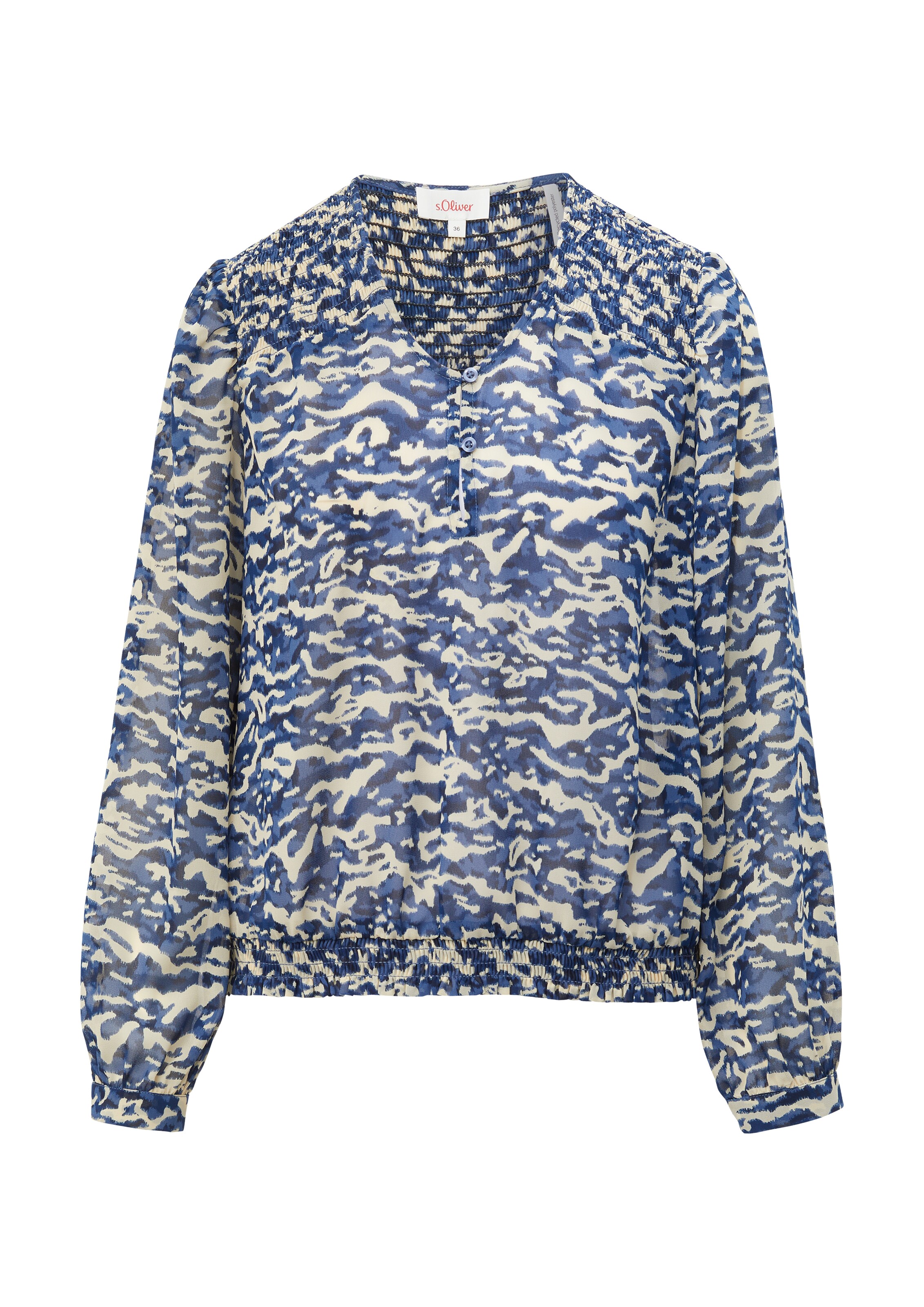 s.Oliver Bluse in Blau: Vorderseite