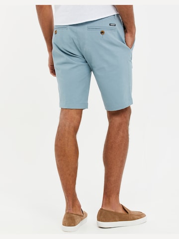 Threadbare Slimfit Shorts 'Northsea' in Blau