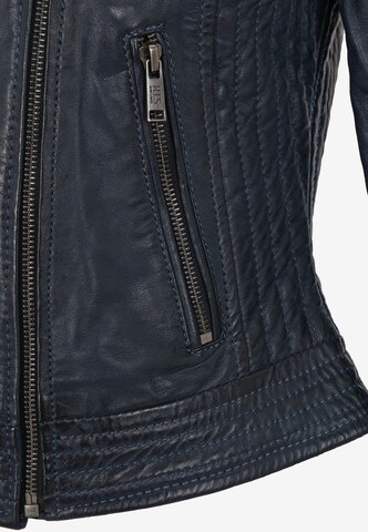 H.I.S Lederjacke in Blau