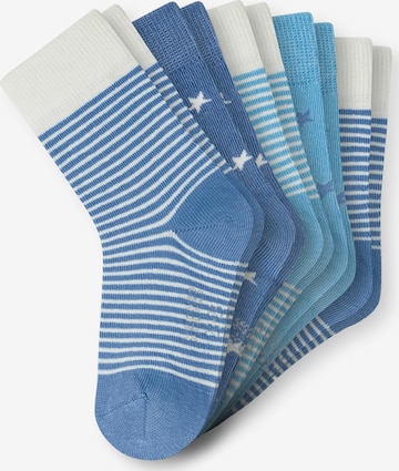 SCHIESSER Socks 'Stars' in Blue: front