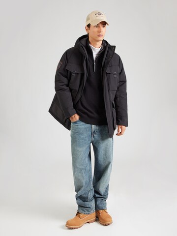 Geacă de iarnă 'Everest' de la Superdry & Co pe negru