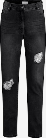 MIAMODA Slim fit Jeans in Black: front