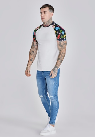 SikSilk Shirt 'Raglan' in Wit