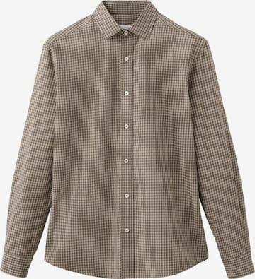 MANGO MAN Hemd 'David' in Braun: Vorderseite