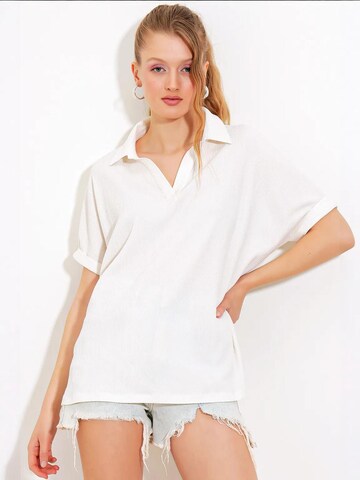 Bigdart Bluse in Weiß: Vorderseite