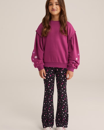 WE Fashion Regular Leggings in Purple
