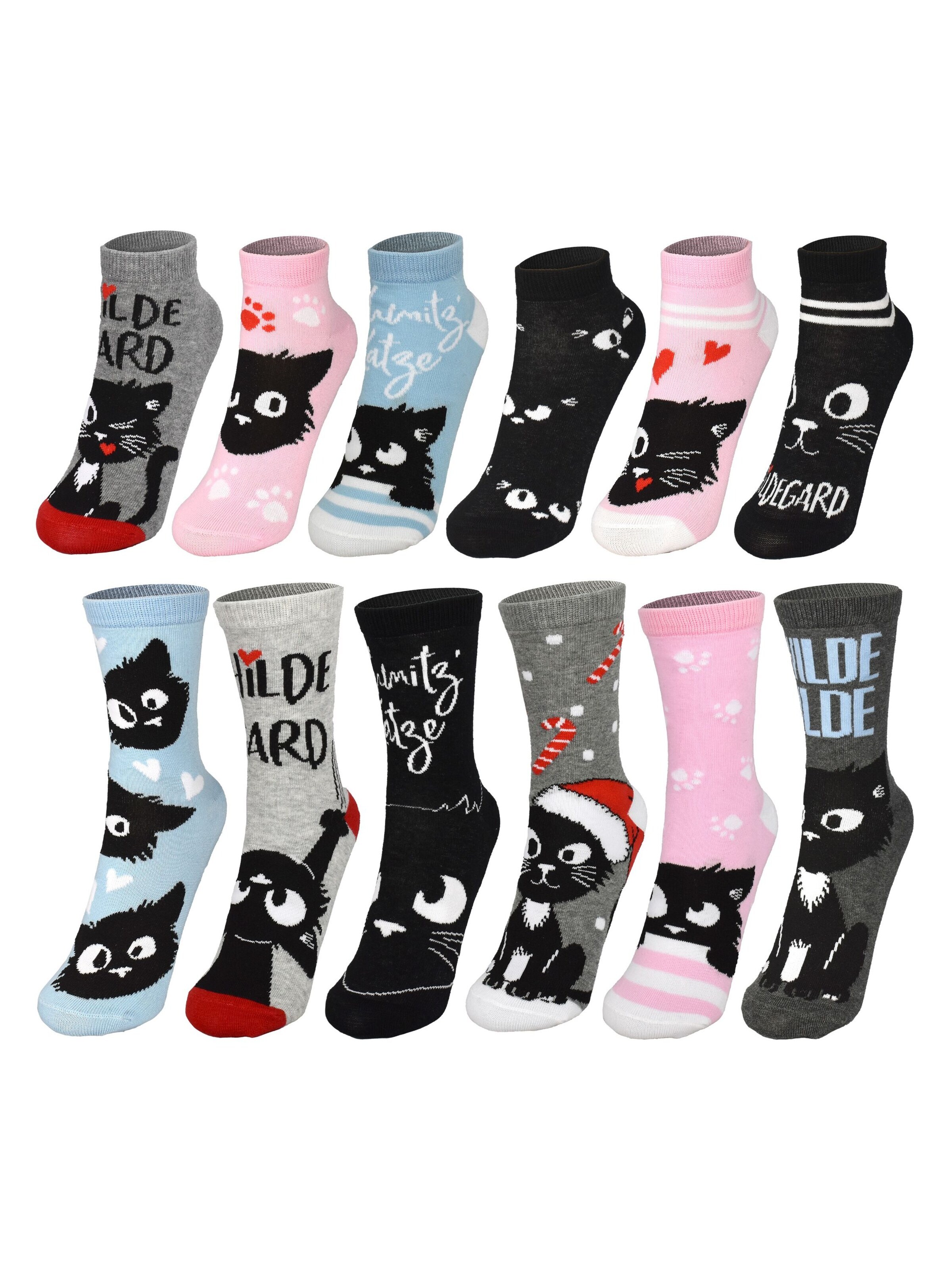 United Labels Socks 'Adventskalender Ralf Schmitz Hildegard mit 12 Paar' in Mixed colours