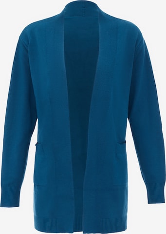 boline Knit Cardigan in Blue: front