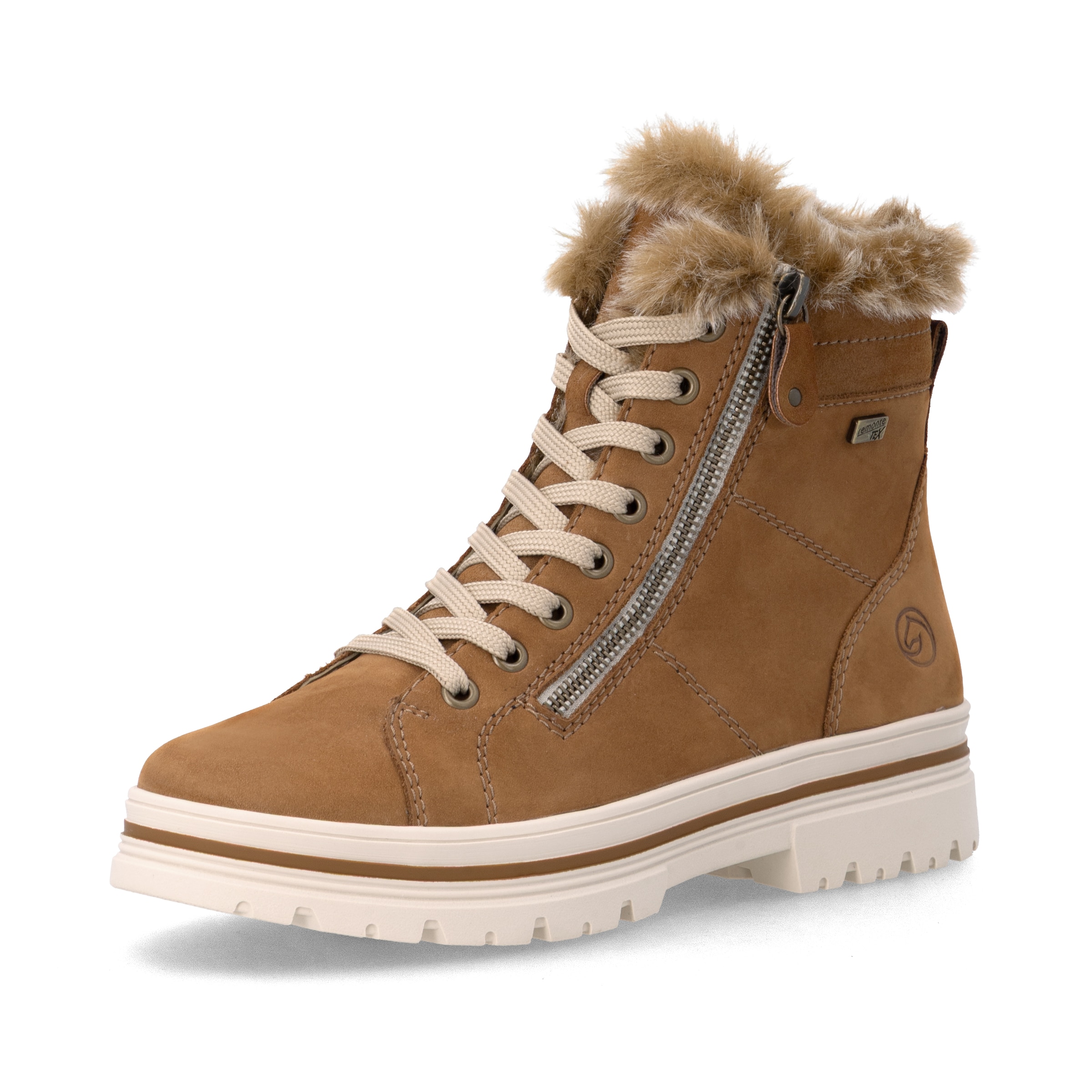 Bottines à lacets ' D2U73 ' REMONTE en marron : devant
