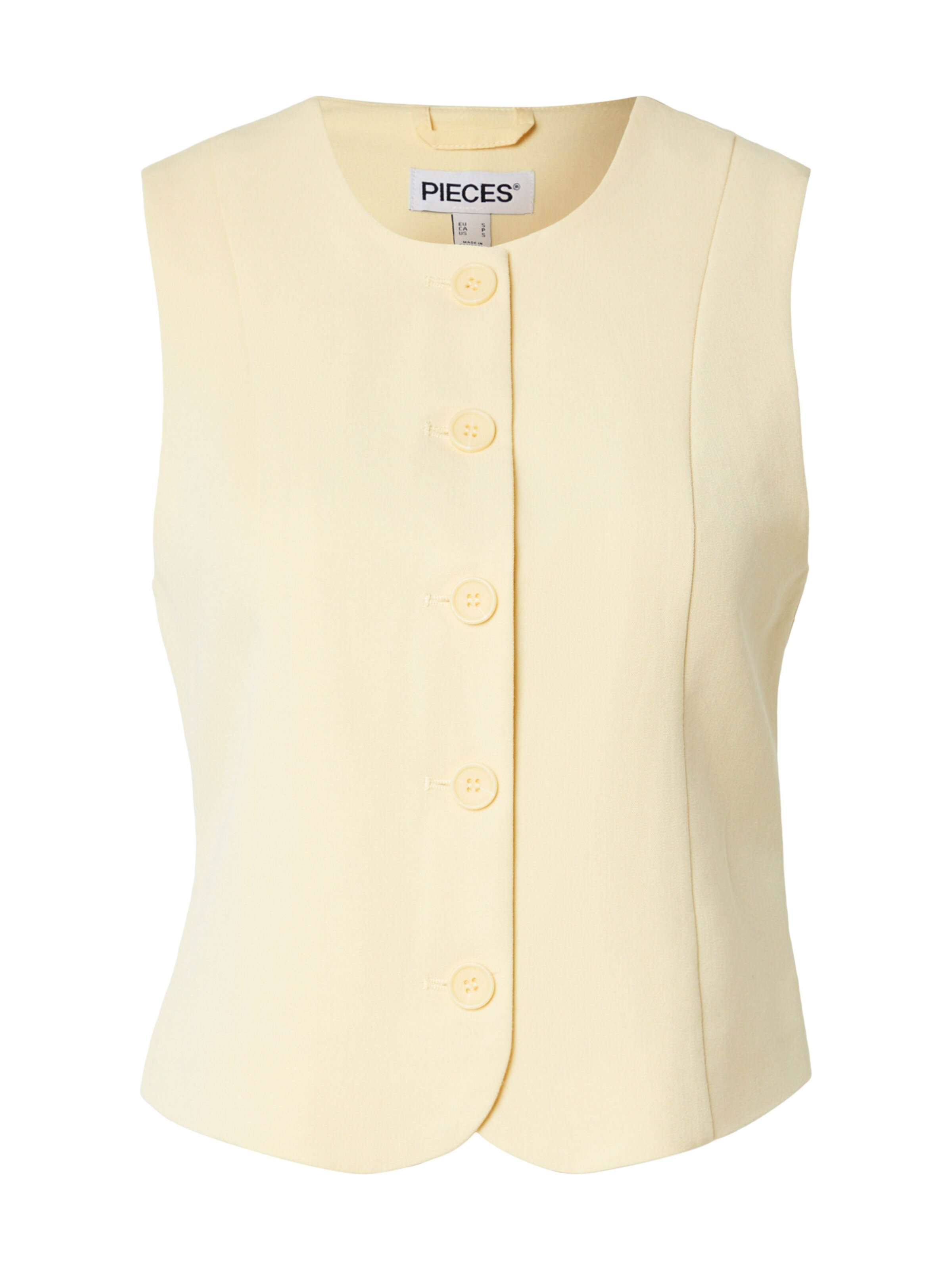 Gilet 'PCKAMIL' PIECES en jaune : devant