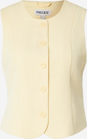 Gilet 'PCKAMIL' PIECES en jaune : devant