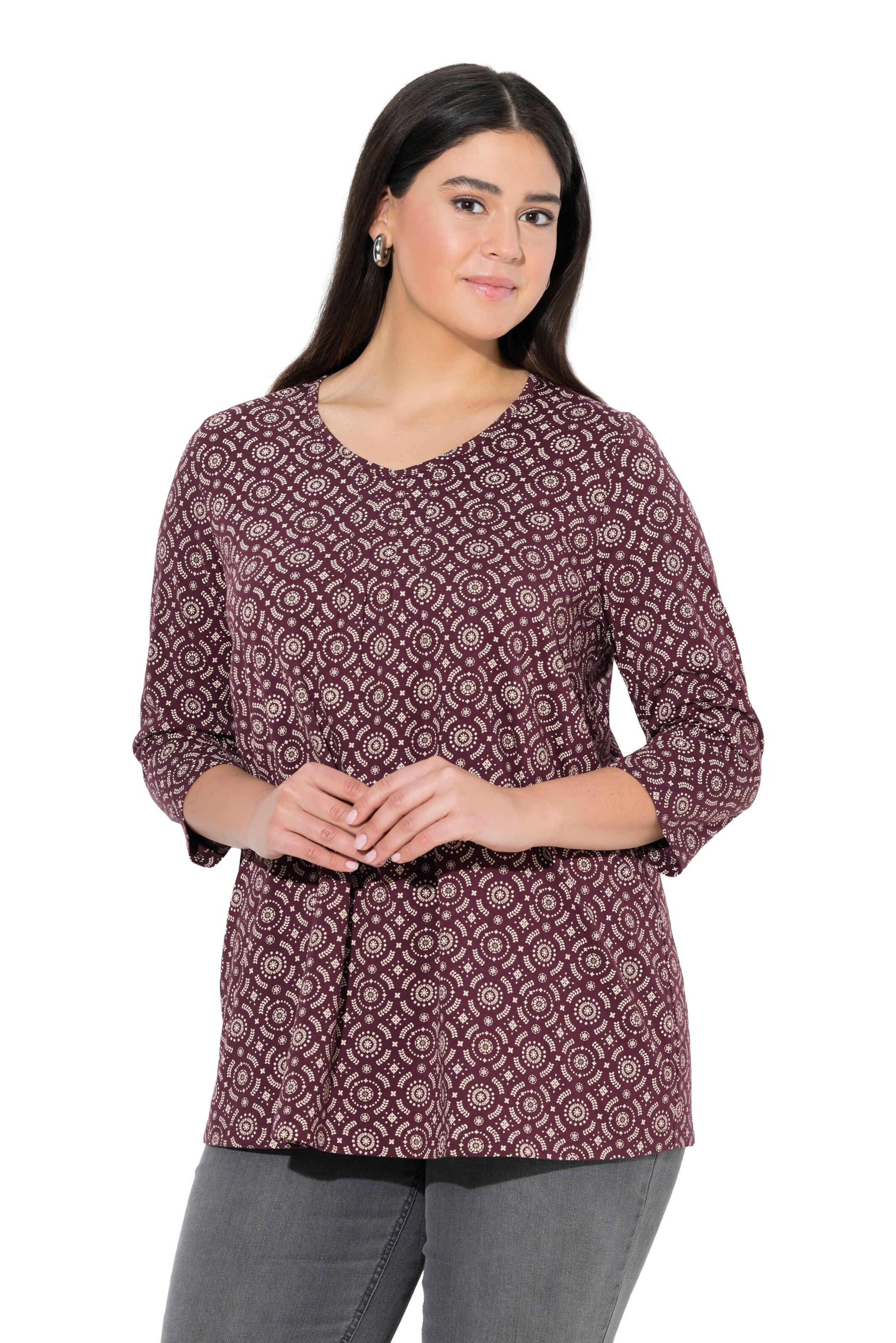 Ulla Popken Shirt in Purple: front