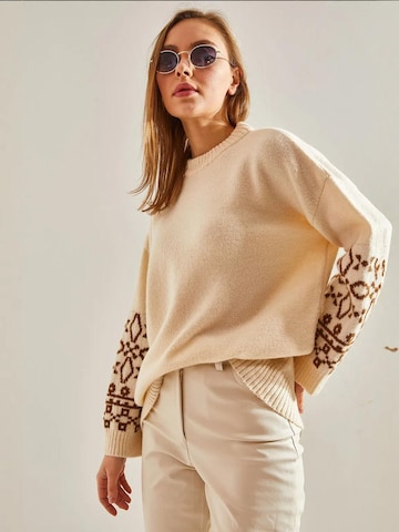 Pullover di Bianco Lucci in beige