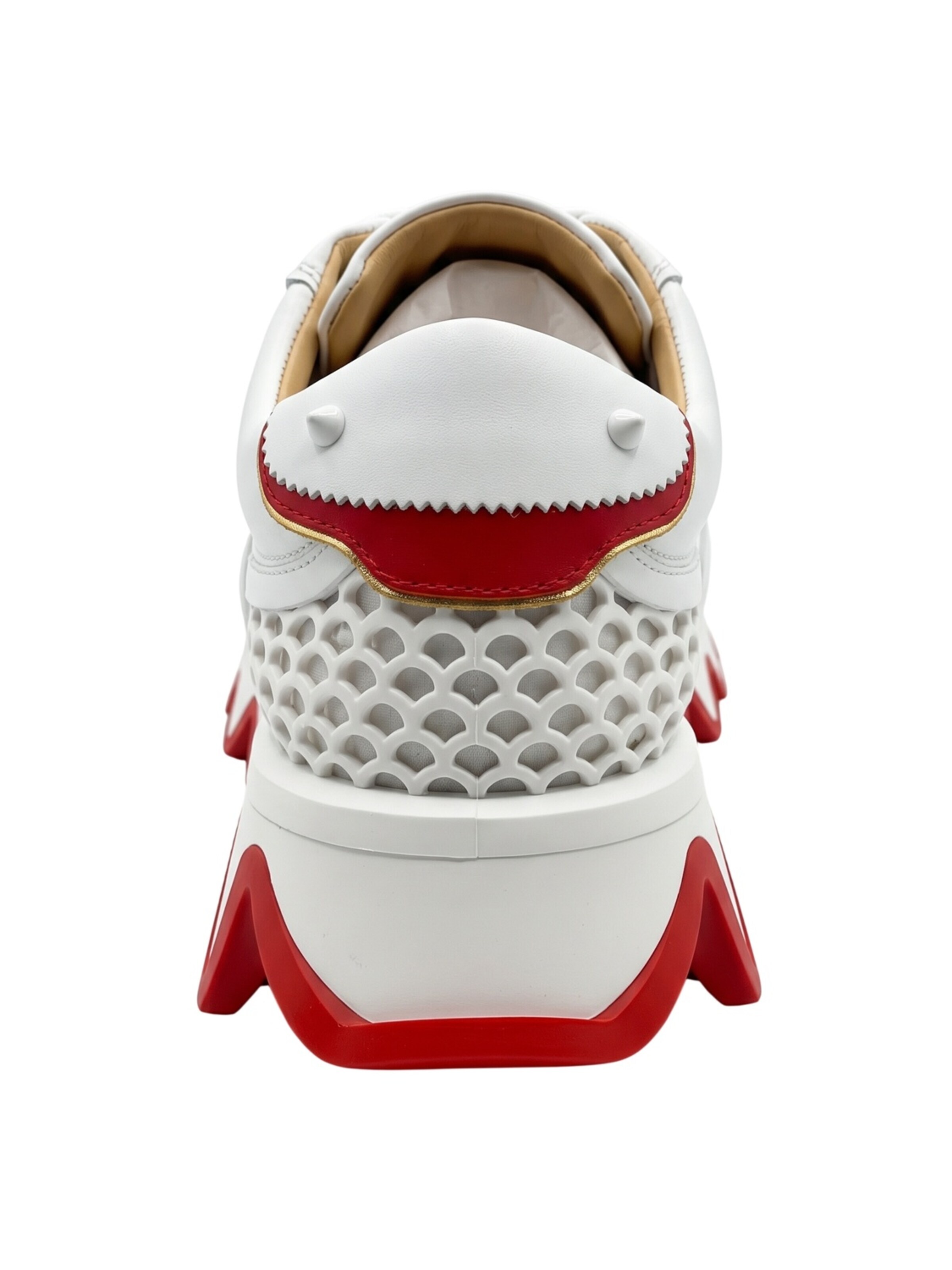 Christian Louboutin Sneakers laag 'Louboutin Sneakers Herren weiß rot' in Wit