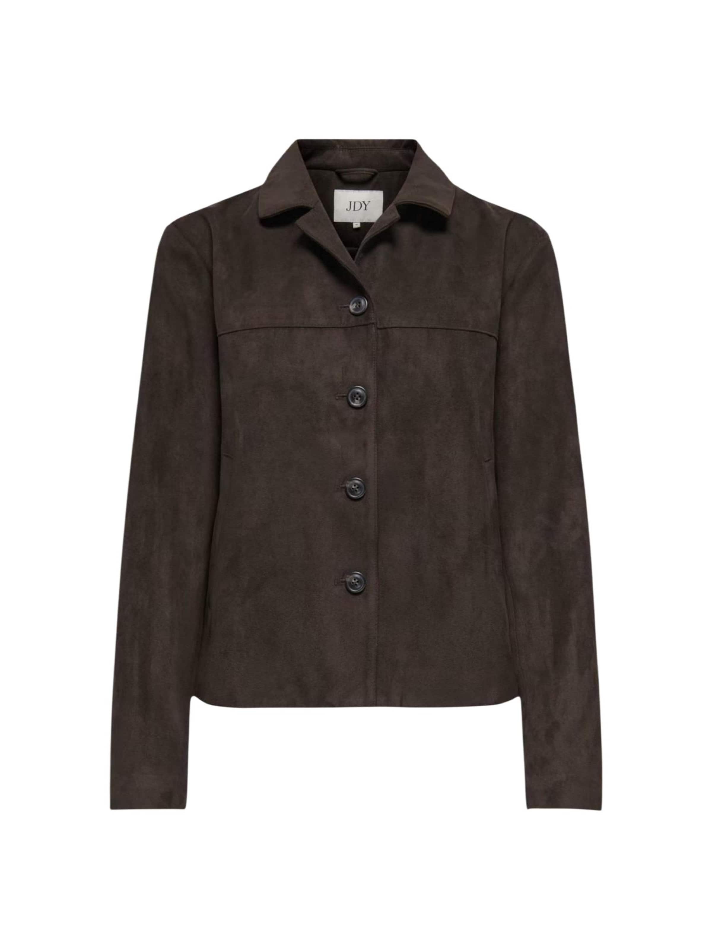Giacca invernale 'JDYNICO FAUX SUEDE JACKET OTW SGO NOOS 15355087' di Jaqueline de Yong in marrone: frontale