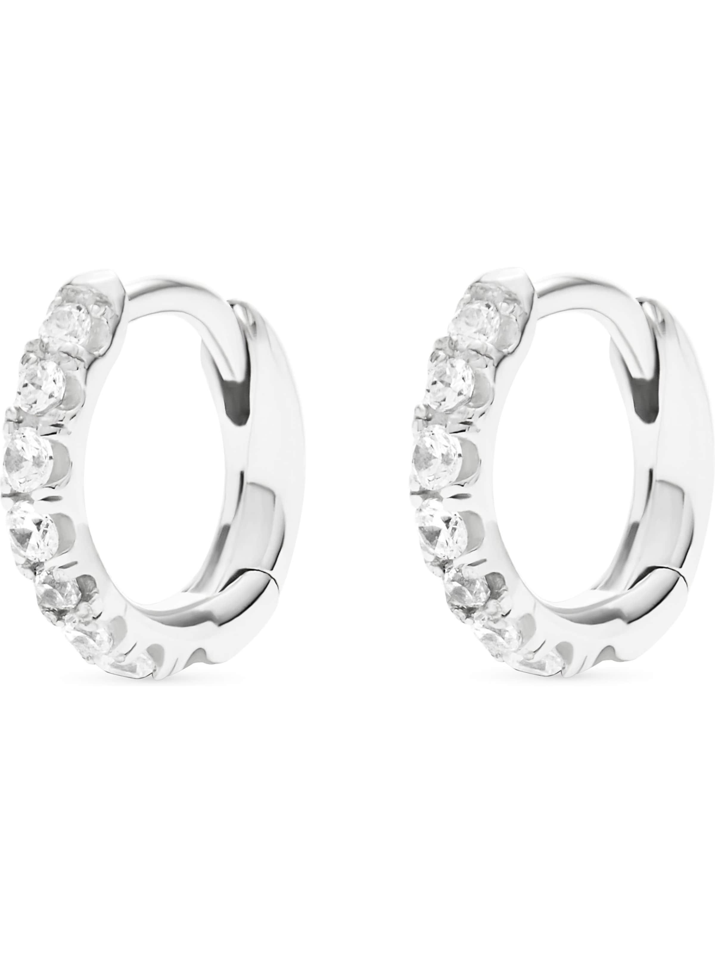 FAVS Earrings in Silver: front
