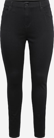 Levi's® Plus Skinny Jeansy '721 PL Hi Rise Skinny' w kolorze czarny: przód