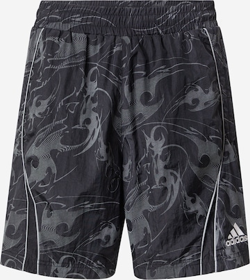 ADIDAS ORIGINALSLoosefit Hlače 'ADILENIUM' - crna boja: prednji dio
