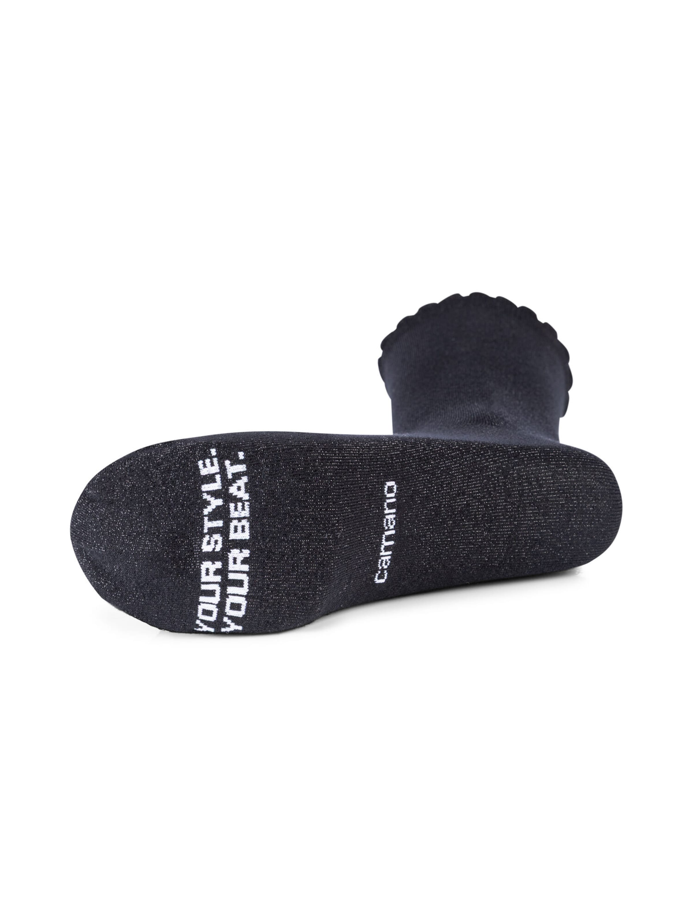 camano camano Socken The Socks of a Showgirl lurex in Schwarz: unten