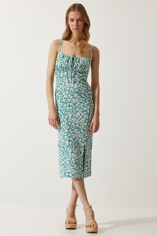 Happiness İstanbul Sommerkjole i grøn: forside