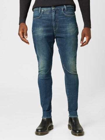 Coupe slim Jean G-Star RAW en bleu : devant