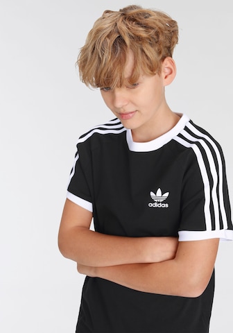 ADIDAS ORIGINALS T-Shirt 'Adicolor 3-Stripes' in Schwarz