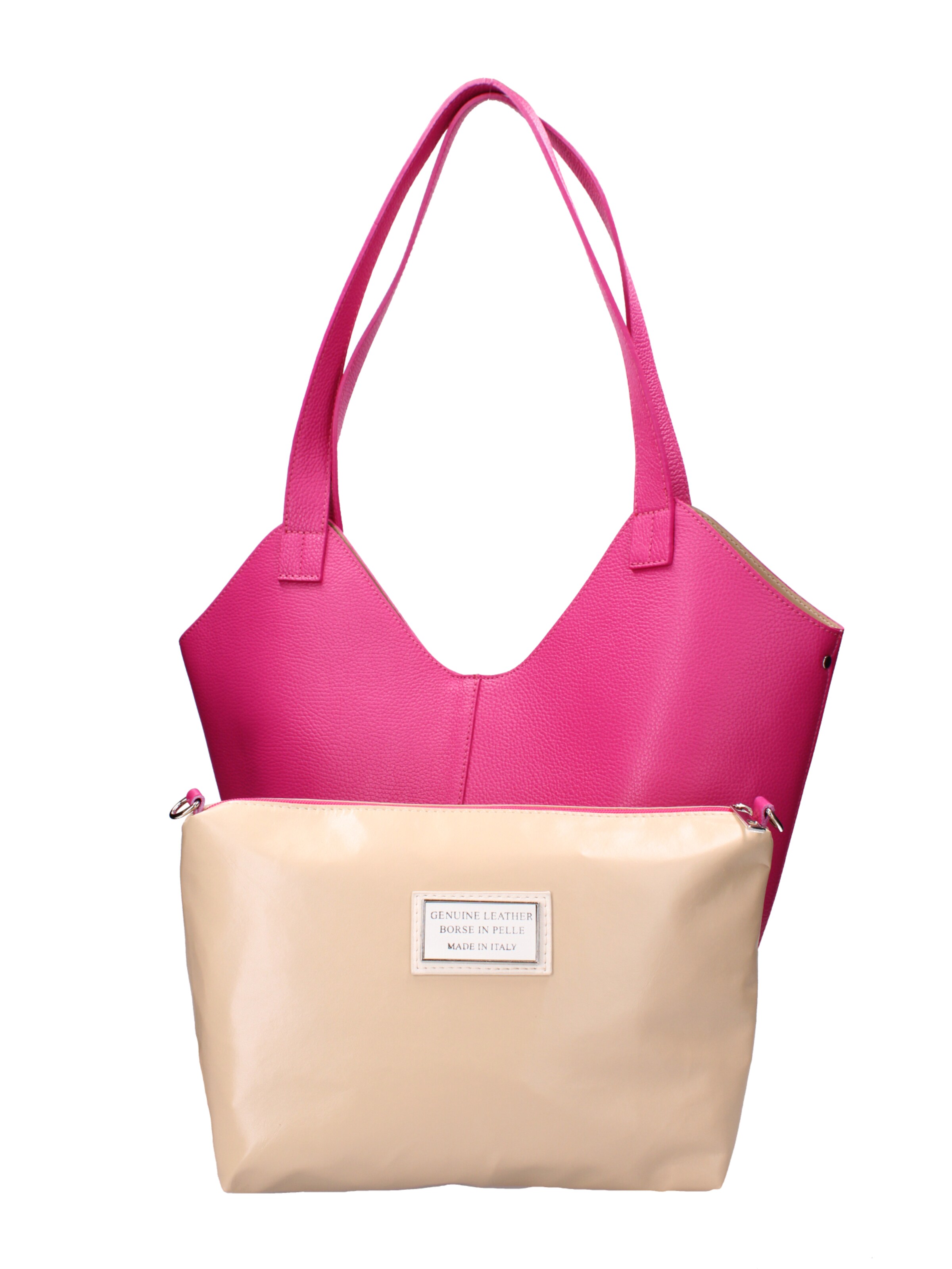 Shopper di Roberta Rossi in rosa: frontale