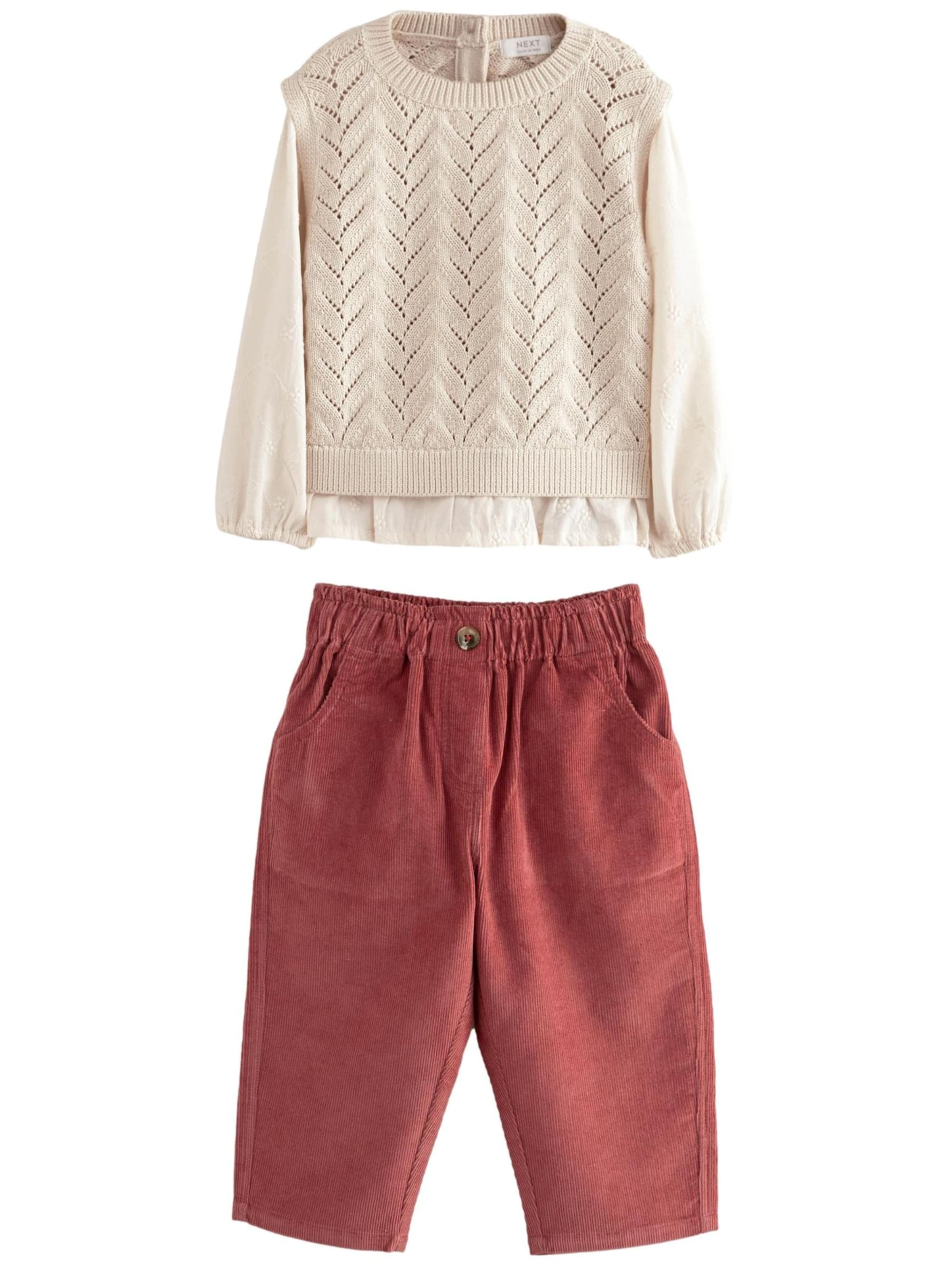 Next - Conjunto en beige: frente