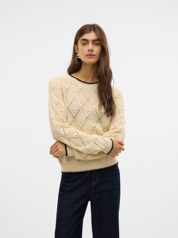VERO MODA Свитер 'VMJULIAN' в Бежевый: спереди