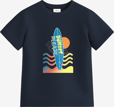 s.Oliver T-Shirt en bleu marine / mélange de couleurs, Vue avec produit