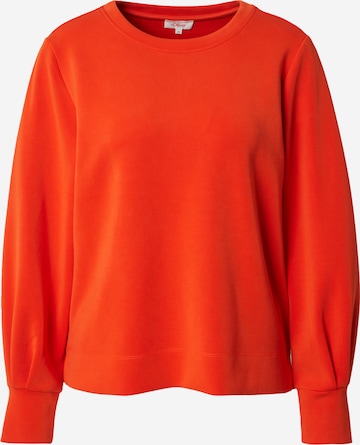 Sweat-shirt s.Oliver en orange : devant