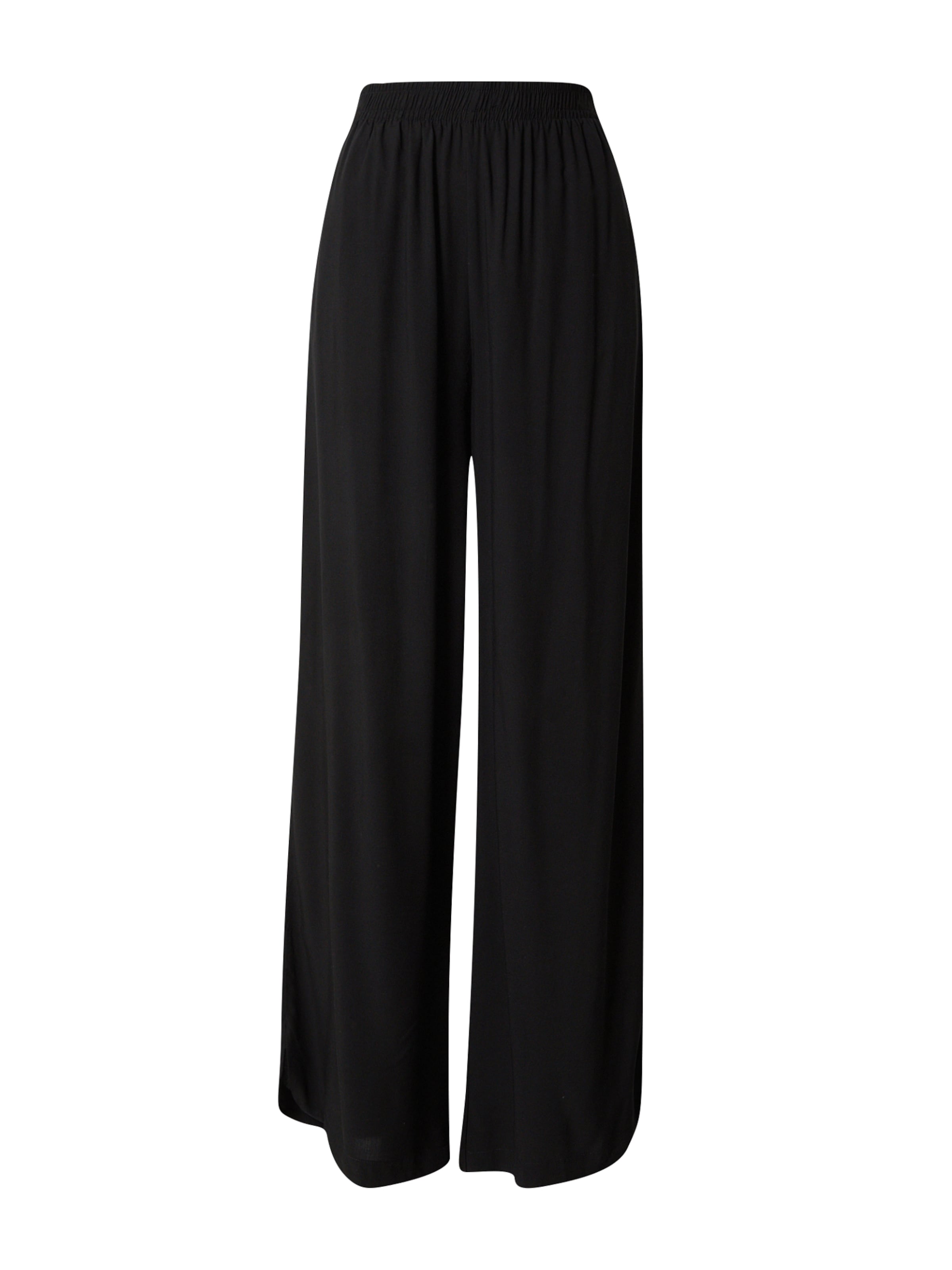Urban Classics Wide Leg Bukser i sort: forside
