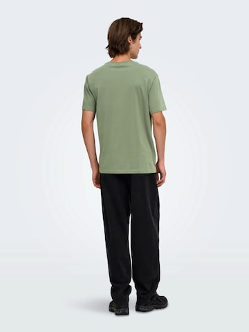 Maglietta 'ONSJeff' di Only & Sons in verde