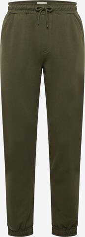 Effilé Pantalon 'Downton' BLEND en vert : devant