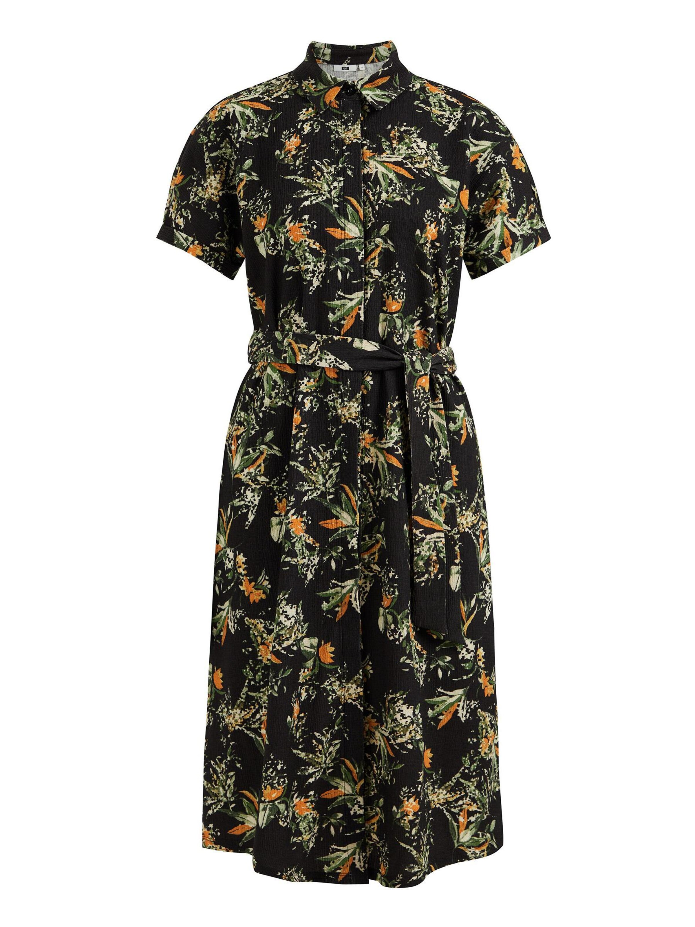 WE Fashion Sukienka koszulowa w kolorze czarny: przód