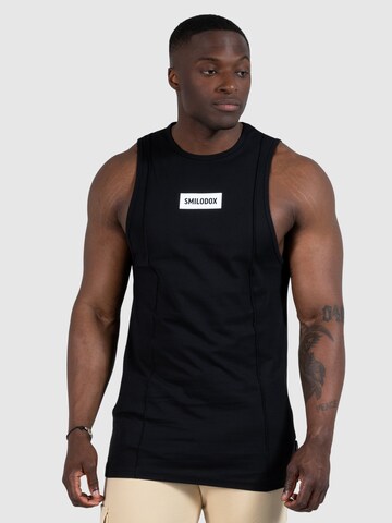Smilodox Functioneel shirt 'Richard' in Zwart: voorkant