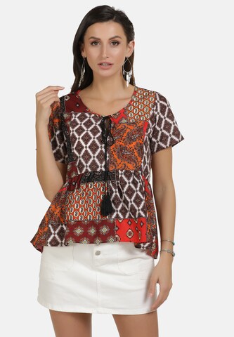 usha FESTIVAL Blouse in Mixed colors: front