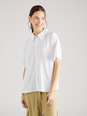 UNITED COLORS OF BENETTON Blouse in Wit: voorkant